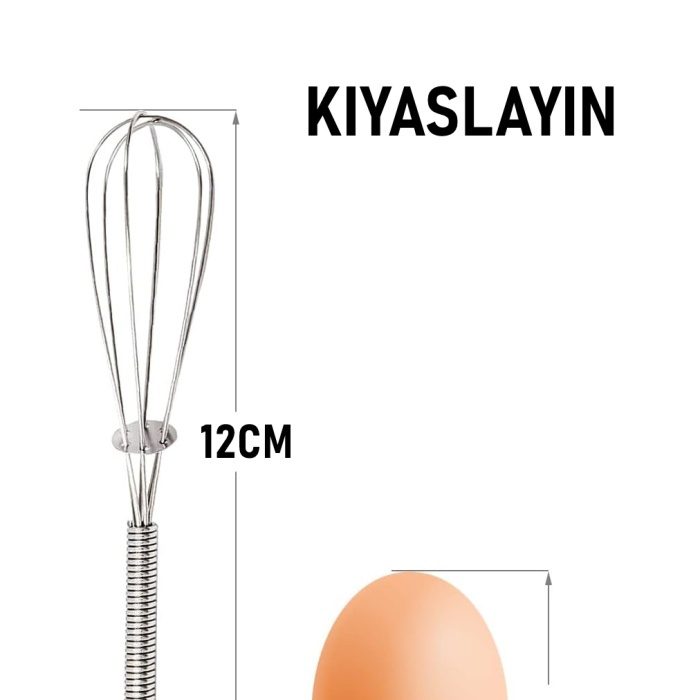® Yeni Ürün Mini Çırpıcı Çelik 6 adet