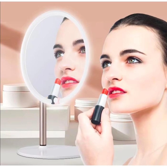 ® Yeni Ürün Dokunmatik led ışıklı yuvarlak 180° ayarlanabilir 3 farklı renk