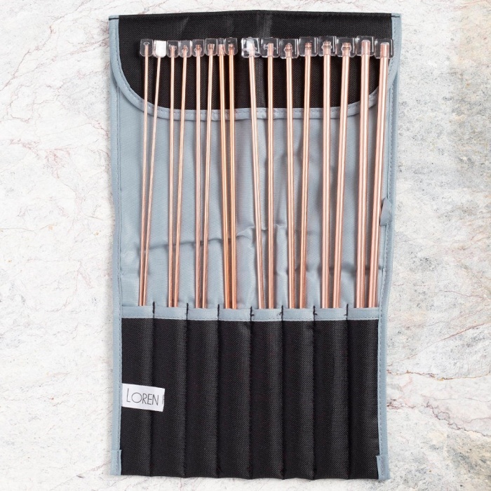 ® Yeni Ürün Rose 35cm Örgü Şişi Seti