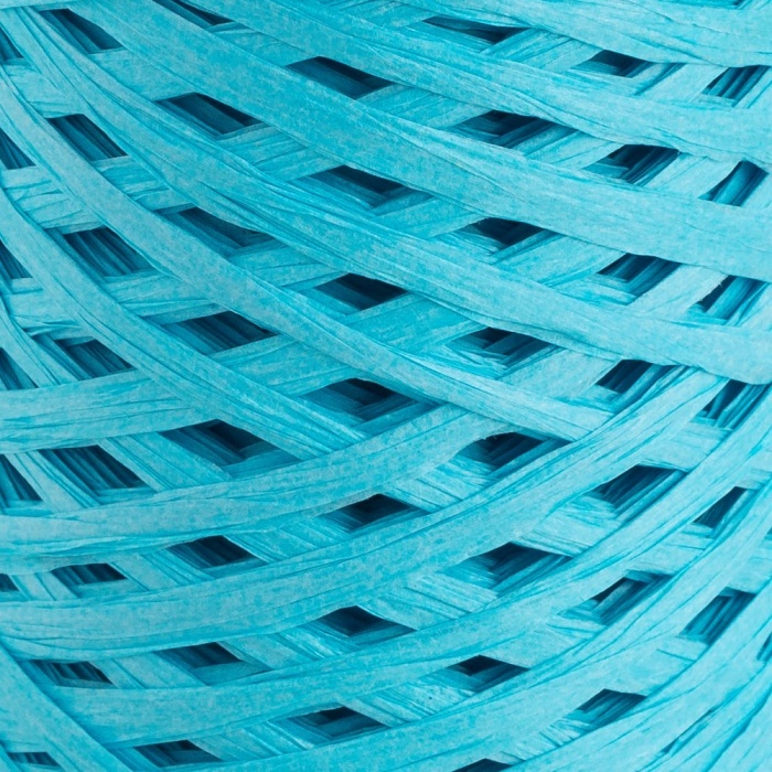 ® Yeni Ürün Natural Raffia 90 gr Turkuaz Kağıt İp20