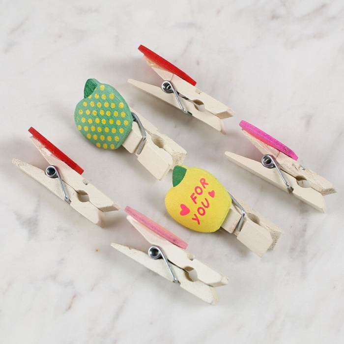 ® Yeni Ürün Dekoratif Elma Desenli Mandal 6lı