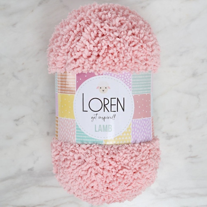 ® Yeni Ürün Lamb Pembe El Örgü İpiR079