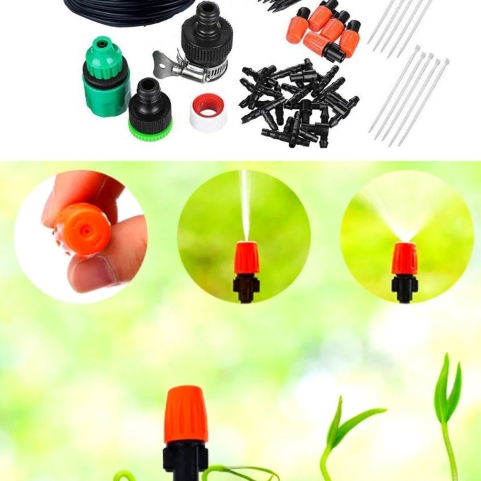 ® Yeni Ürün 10 Metre Bahçe Damlama Sulama Sistemi Seti Hortum ve Ek Parçaları
