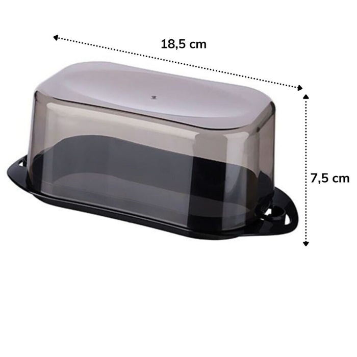 ® Yeni Ürün Kilitli Plastik Kapaklı Kahvaltılık Tereyağlık Peynirlik Erzak Saklama Kabı Ap-9428