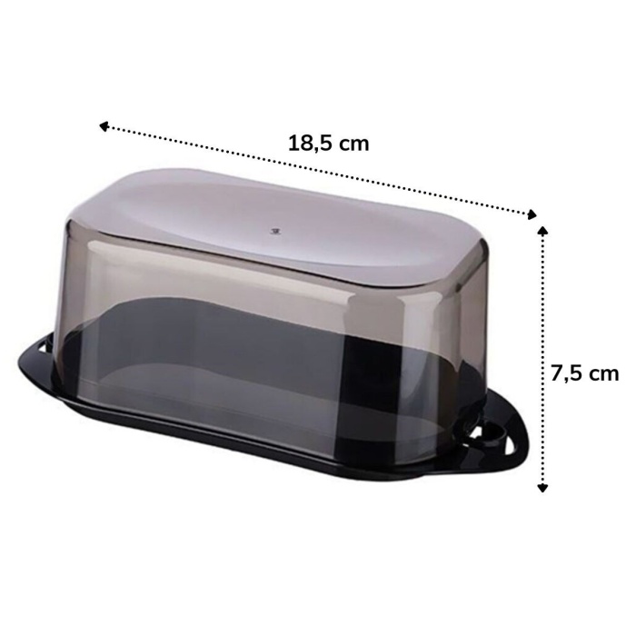 ® Yeni Ürün Kilitli Plastik Kapaklı Kahvaltılık Tereyağlık Peynirlik Erzak Saklama Kabı Ap-9428