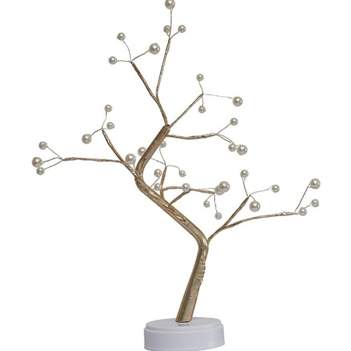 ® Yeni Ürün Masaüstü Boncuklu Şarjlı Ağaç Lamba3 Kademeli Dokunmatik Işık, Dekoratif LED Masaüstü Ortam Aydınlatması