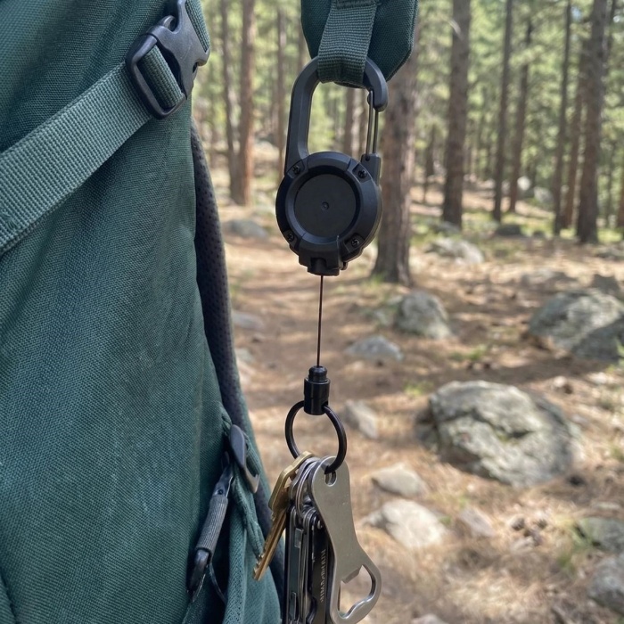 BUFFER® Kampçı Karabina Askı Aparatı – Anahtarlık, Çanta Klipsi ve Outdoor Ekipman Tutucu