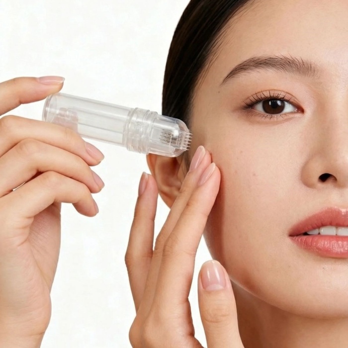 BUFFER® Mikro İğne 64’lü Cilt Bakım Serumu – Yüz ve Boyun için Anti-Aging, Gözenek Sıkılaştırıcı Serum