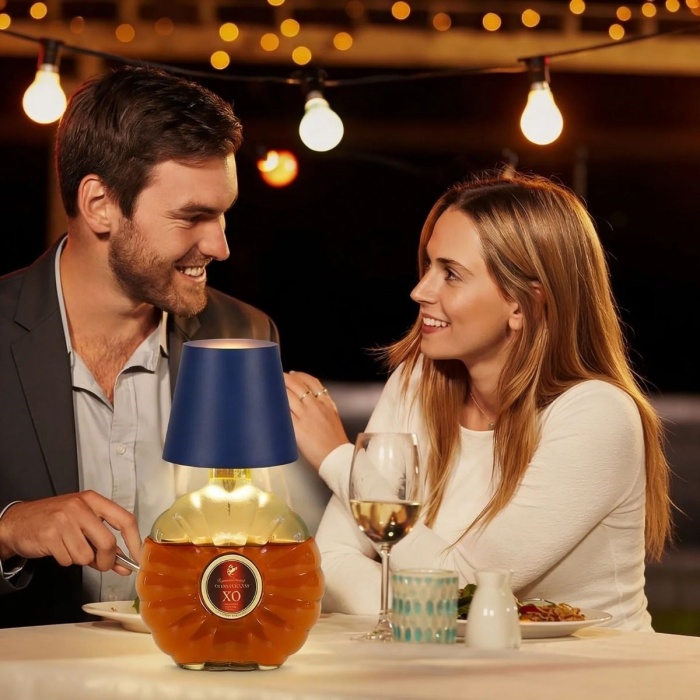 BUFFER® Kablosuz Şarjlı Aplik Şişe Lambası - Dokunmatik 3 Farklı Işık Modlu Şişe İçin LED Masa Lambası