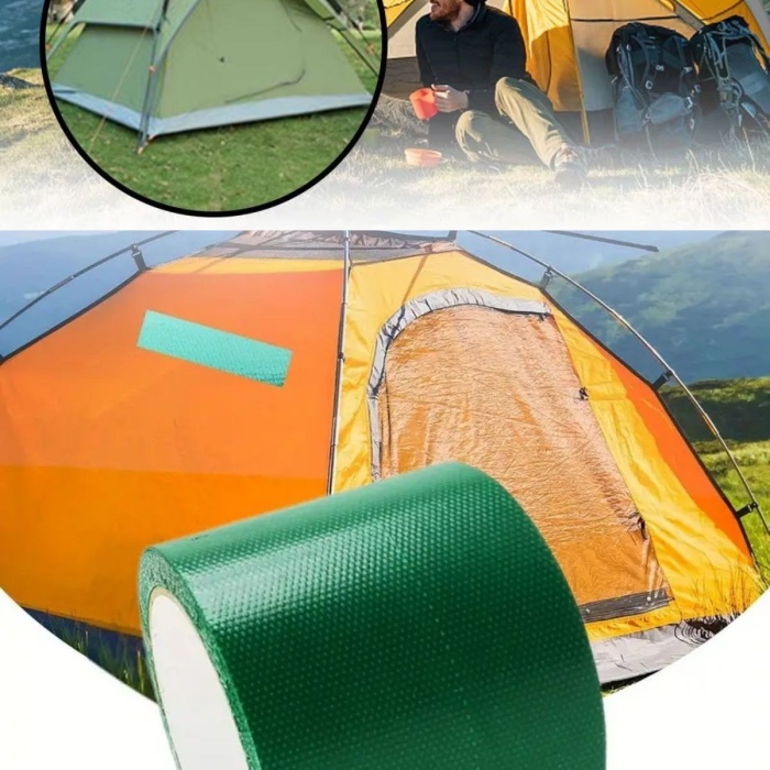 ® Yeni Ürün 5 cm x 5 mt. Yapışkanlı  Çadır Tente Hortum Tamir Bandı