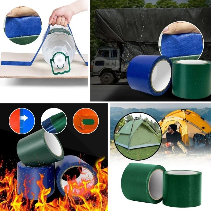 ® Yeni Ürün 5 cm x 5 mt. Yapışkanlı  Çadır Tente Hortum Tamir Bandı