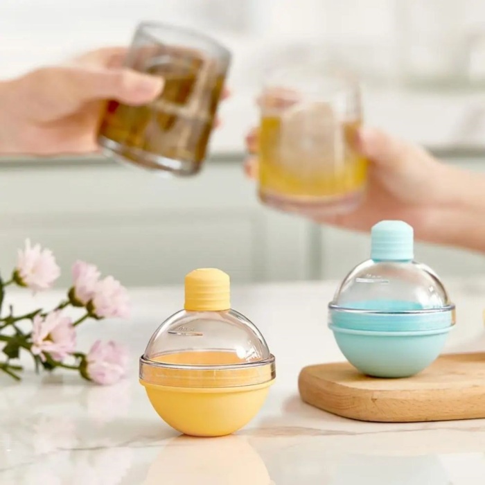 ® Yeni Ürün Hunili Altı Silikon Kolay Çıkabilen Büyük Boy Küre Buzluk