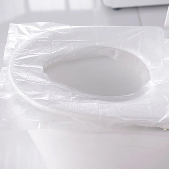 ® Yeni Ürün 50 Adet Kullan At Pratik Kullanımlı Hijyenik Klozet Kapağı Poşeti