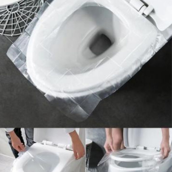 ® Yeni Ürün 50 Adet Kullan At Pratik Kullanımlı Hijyenik Klozet Kapağı Poşeti
