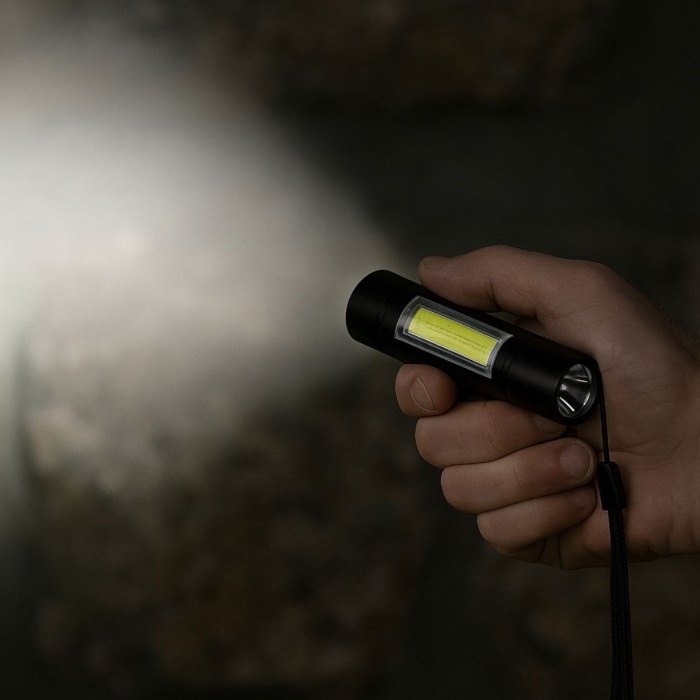 ® Yeni Ürün Kutulu Mini El FeneriTaşınabilir LED Kamp ve Acil Durum El Lambası Plastik Gövde