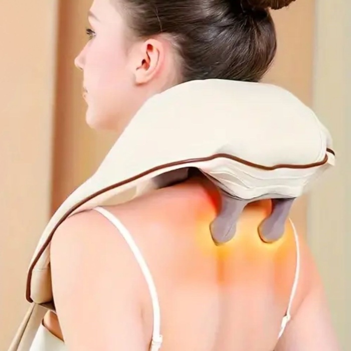 ® Yeni Ürün Elektrikli Boyun ve Sırt Masaj Aleti Kablosuz Boyun ve Omuz Yoğurma Masaj Yastığı