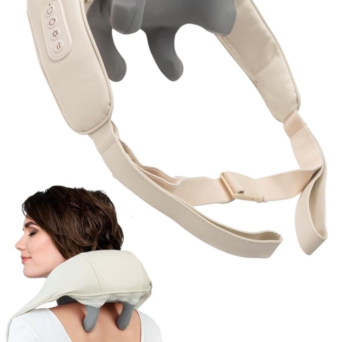 ® Yeni Ürün Elektrikli Boyun ve Sırt Masaj Aleti Kablosuz Boyun ve Omuz Yoğurma Masaj Yastığı