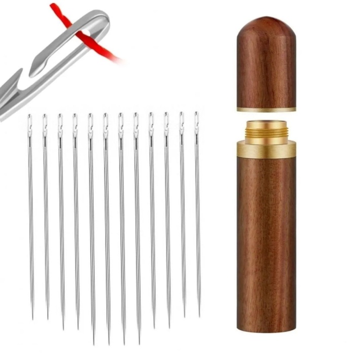 BUFFER® 30 Adet İğneli Ahşap Kutulu Dikiş İğne Seti