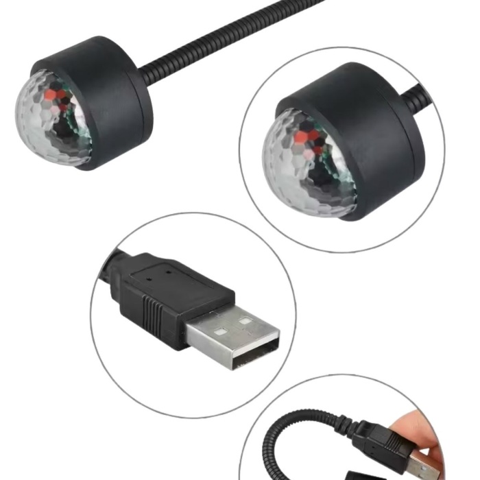 ® Yeni Ürün USB Sese Duyarlı 8 Farklı Mod Işıklı LED Atmosfer IşığıAmbiyans Aydınlatması