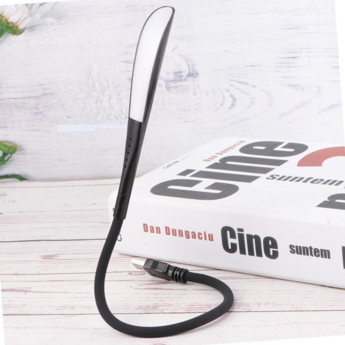 ® Yeni Ürün USB Girişli 14 Ledli 3 Kademeli Dokunmatik Masa/Kitap Okuma Lambası Ledi Siyah