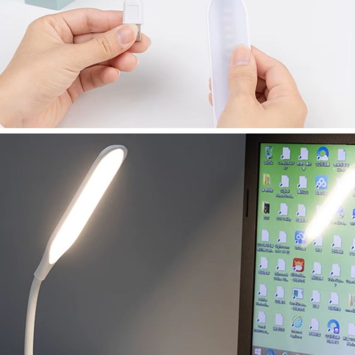 ® Yeni Ürün USB Girişli 14 Ledli 3 Kademeli Dokunmatik Masa/Kitap Okuma Lambası Ledi Beyaz