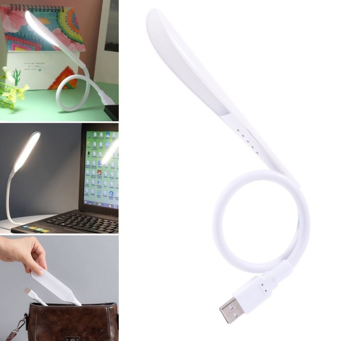 ® Yeni Ürün USB Girişli 14 Ledli 3 Kademeli Dokunmatik Masa/Kitap Okuma Lambası Ledi Beyaz