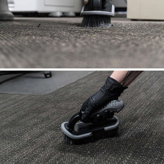 ® Yeni Ürün Saplı Halı, Koltuk ve Araç Temizlik FırçasıÇok Amaçlı İç & Dış Oto, Ev ve Ofis Kullanımı İçin Ergonomik Temizlik Aparatı