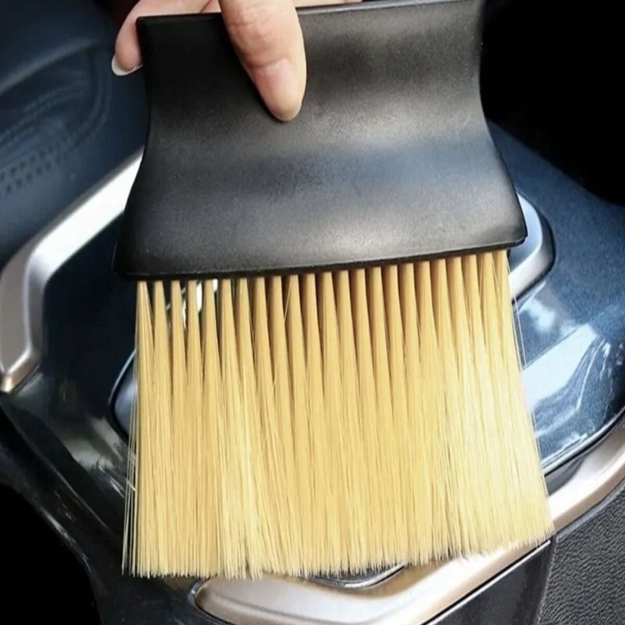 ® Yeni Ürün Yumuşak Kıllı ve Ergonomik Saplı Araç İçi Detaylı Toz Temizleme Fırçası