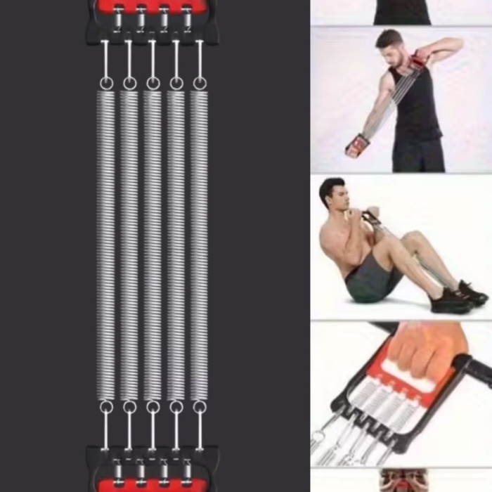 ® Yeni Ürün Göğüs Genişletme ve Kuvvet Egzersiz Aleti5 Yaylı 5 Kademeli Ayarlanabilir Fitness ve Kuvvet Antrenmanı Ekipmanı