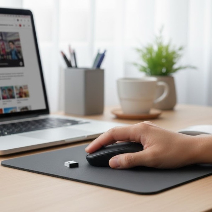 ® Yeni Ürün Siyah Renkli Ergonomik Sessiz Kablosuz MouseUSB Alıcılı, Ofis ve Oyun İçin Konforlu Bilgisayar Faresi MS6310