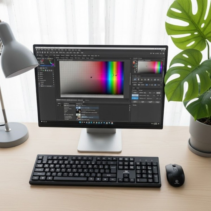 ® Yeni Ürün Kablosuz Q Klavye Mouse Seti Rahat Yazım, Sessiz Tuşlar, Ofis ve Ev Kullanımına Uygun Set YK7100