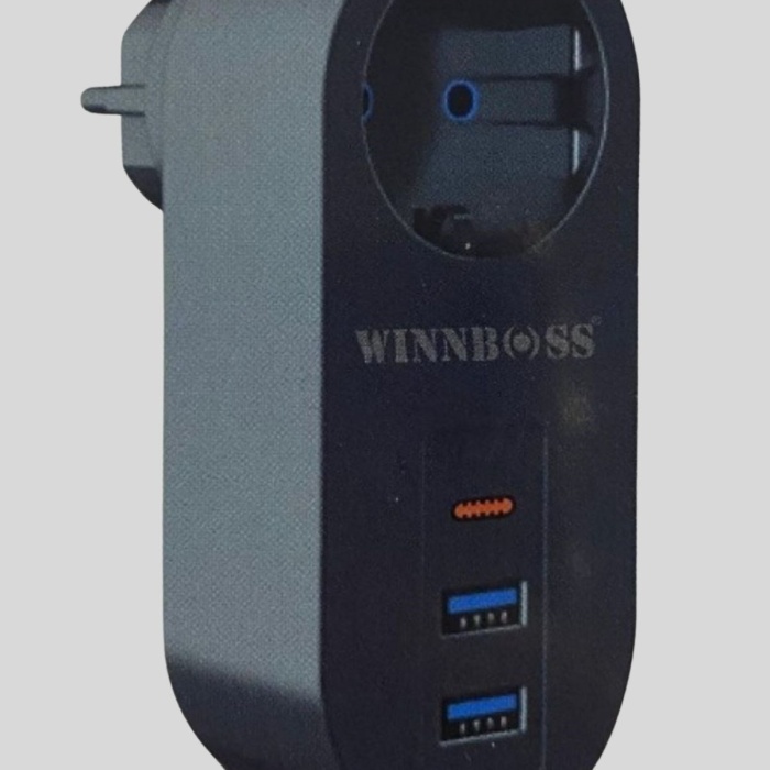 ® Yeni Ürün 2 USB,1 TYPE-C Girişli 1li Çocuk Korumalı,Isıya Karşı Dayanıklı 2500Watt Termal Akım Korumalı Priz