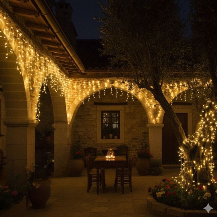 ® Yeni Ürün Günışığı Renk 5 Farklı Işık Modlu 10 Metre Eklemeli Dekor Boncuk Model Dekoratif Led