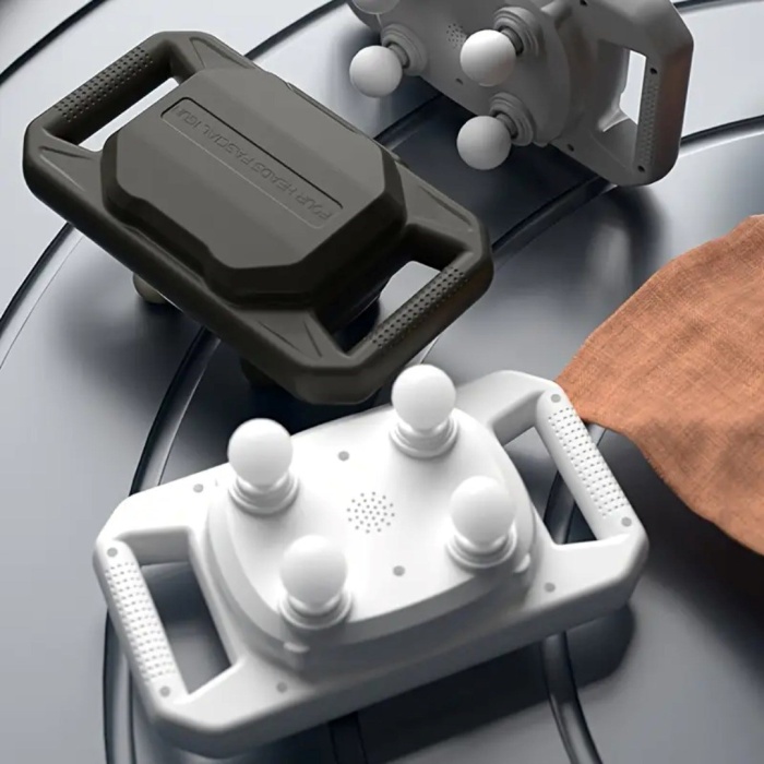 ® Yeni Ürün 4 Başlıklı Masaj Tabancası12W Derin Doku & Kas Ağrısı Giderici, 20 Seviye & 6 ModSiyah