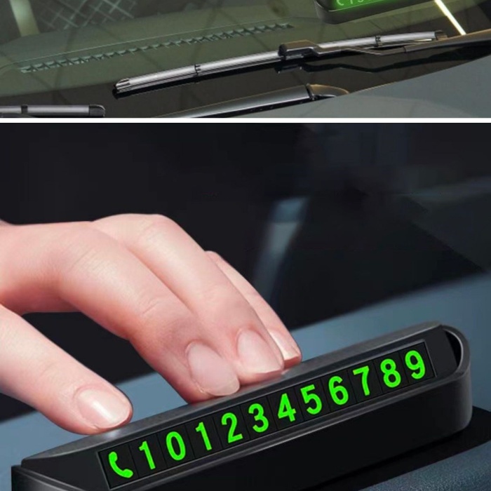 ® Yeni Ürün Pratik Fosforlu Telefon Numarası Yamzak İçin Araç İçi Oto Numaratör Numaralık