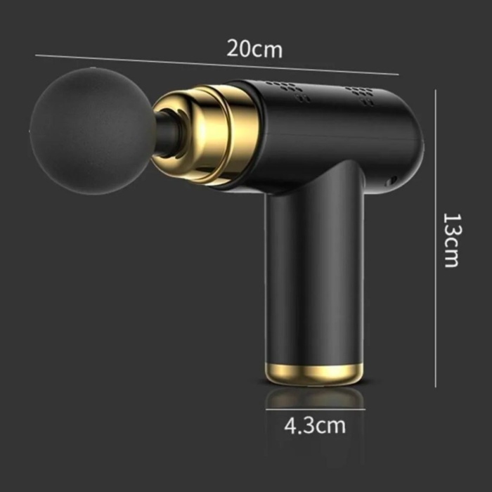 ® Yeni Ürün 4 Başlıklı USB Şarj Olabilen Masaj Tabancası