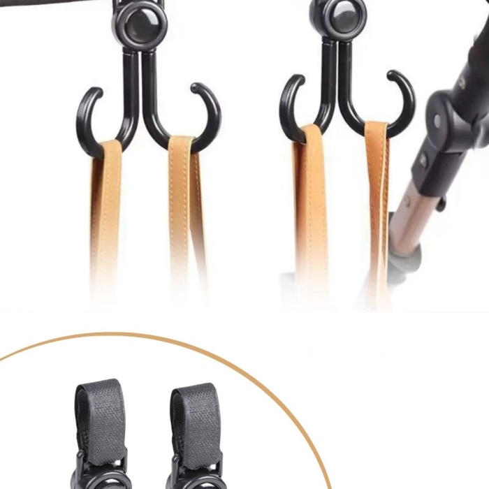 ® Yeni Ürün 2li Bebek Arabası, Motor, Bisiklet Eşya Taşıma Aparatı Plastik Kanca