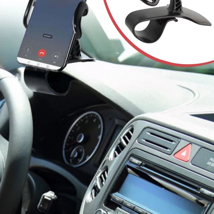 ® Yeni Ürün Araç İçi Konsola Takılan Döner Başlıklı Telefon Kıskacı Telefon Tutucu