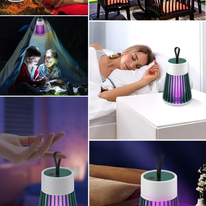 ® Yeni Ürün İç ve Dış Mekanlar İçin Şarjlı Sinek Öldürücü Sivrisinek Kovucu,UV Işıklı Sineksavar Taşınabilir Gece Lambası