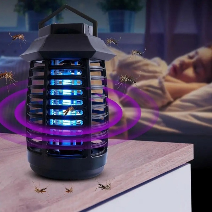 ® Yeni Ürün Tutma ve Asma Saplı Ledli Sinek Makinası 2W Sinek Öldürücü UV Mor Işıklı Aparat