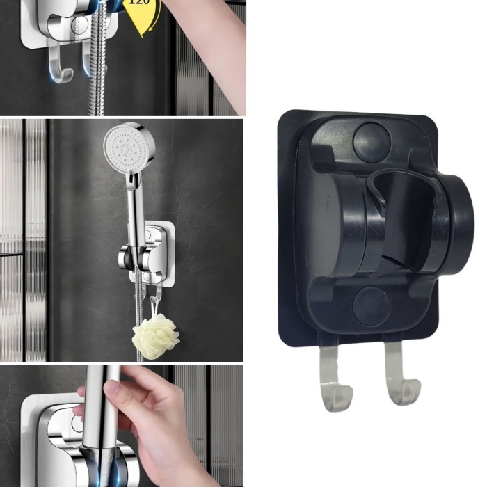 ® Yeni Ürün Kendiliğinden Güçlü Yapışkanlı Askılı Duş Başlık Tutucu
