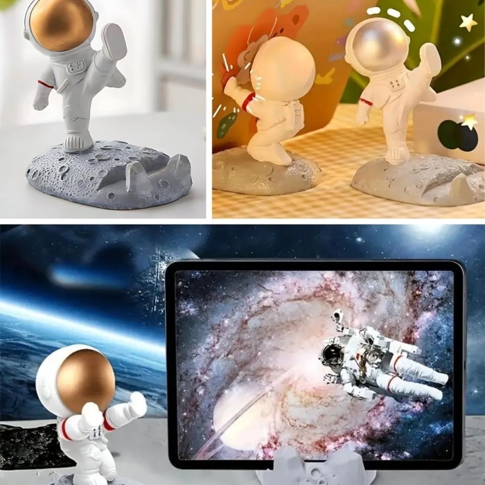 ® Yeni Ürün Mini Astronot Model Telefon ve Tablet Tutucu Standı