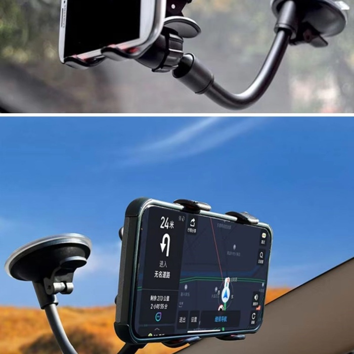 ® Yeni Ürün Akrobat Cama Sabitlenen Güçlü Vakumlu 360 Derece Dönen Tüm Modellere Uyan Oto Telefon Tutucu