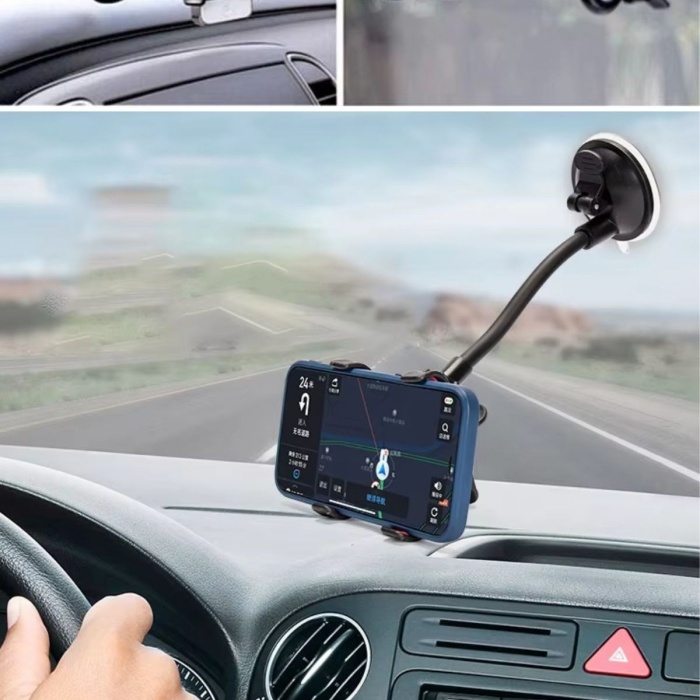 ® Yeni Ürün Akrobat Cama Sabitlenen Güçlü Vakumlu 360 Derece Dönen Tüm Modellere Uyan Oto Telefon Tutucu