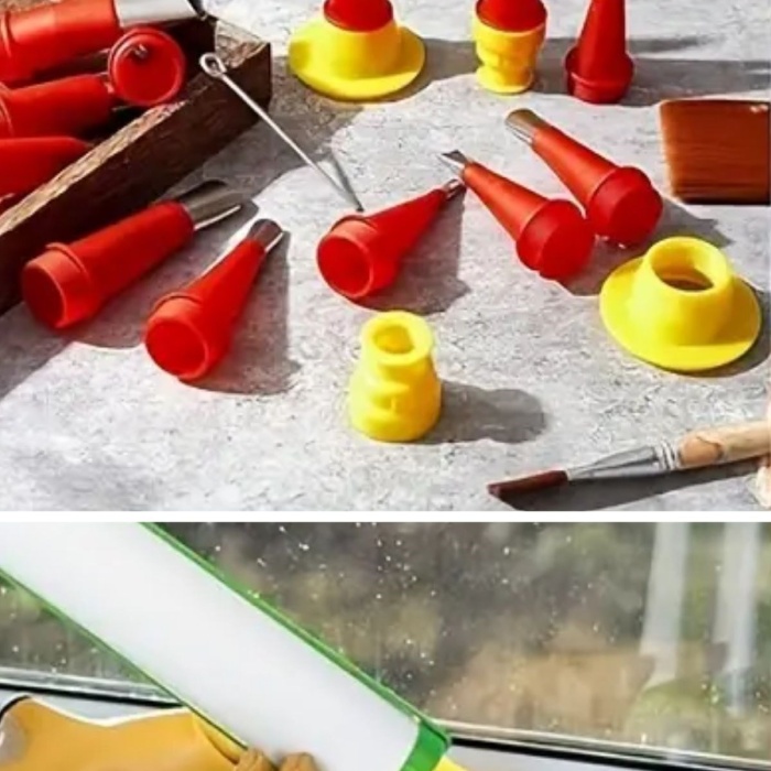 ® Yeni Ürün 30 Parça Silikon Kalafat Mastik Alet Seti Mastik Ucu