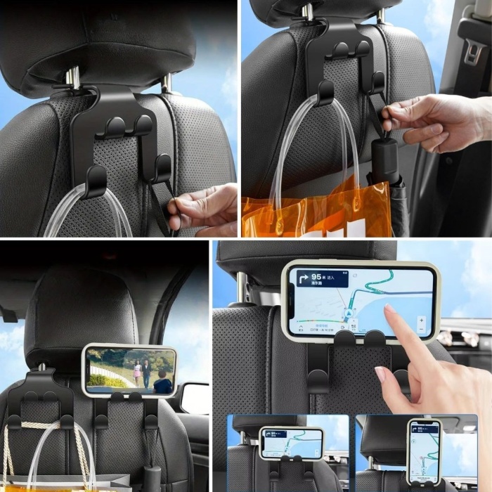 ® Yeni Ürün Oto Koltuk Arkası Düzenleyici Organizer Askılıklı Telefon,Tablet Tutucu