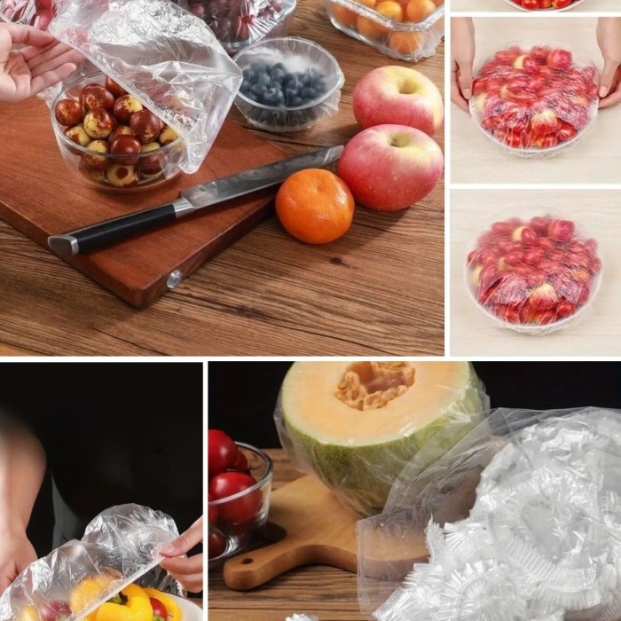 ® Yeni Ürün 100 Adet Tazeliği Koruyan Tencere ve Tabak Bonesi  Çok Amaçlı Kullan At Tabak Bonesi