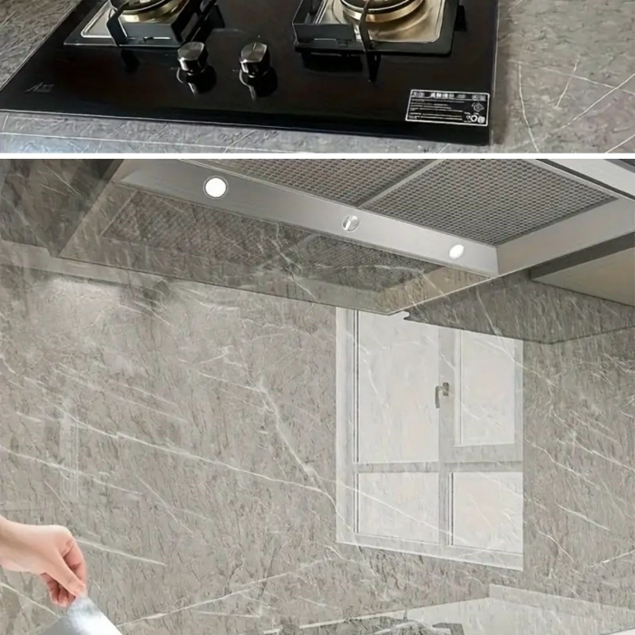 BUFFER® Mermer Desenli Sticker Folyo Atina Grisi 60CM*5MT