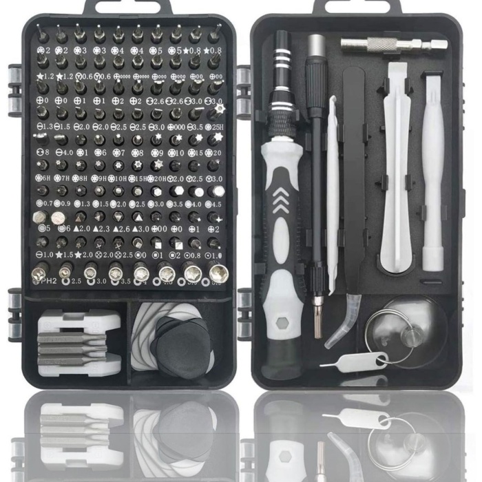 ® Yeni Ürün Hassas Tornavida Seti Bilgisayar Pc Telefon Onarım Aracı Seti Manyetik 115 in 1 Tornavida Seti