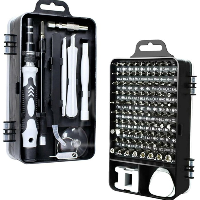 ® Yeni Ürün Hassas Tornavida Seti Bilgisayar Pc Telefon Onarım Aracı Seti Manyetik 115 in 1 Tornavida Seti